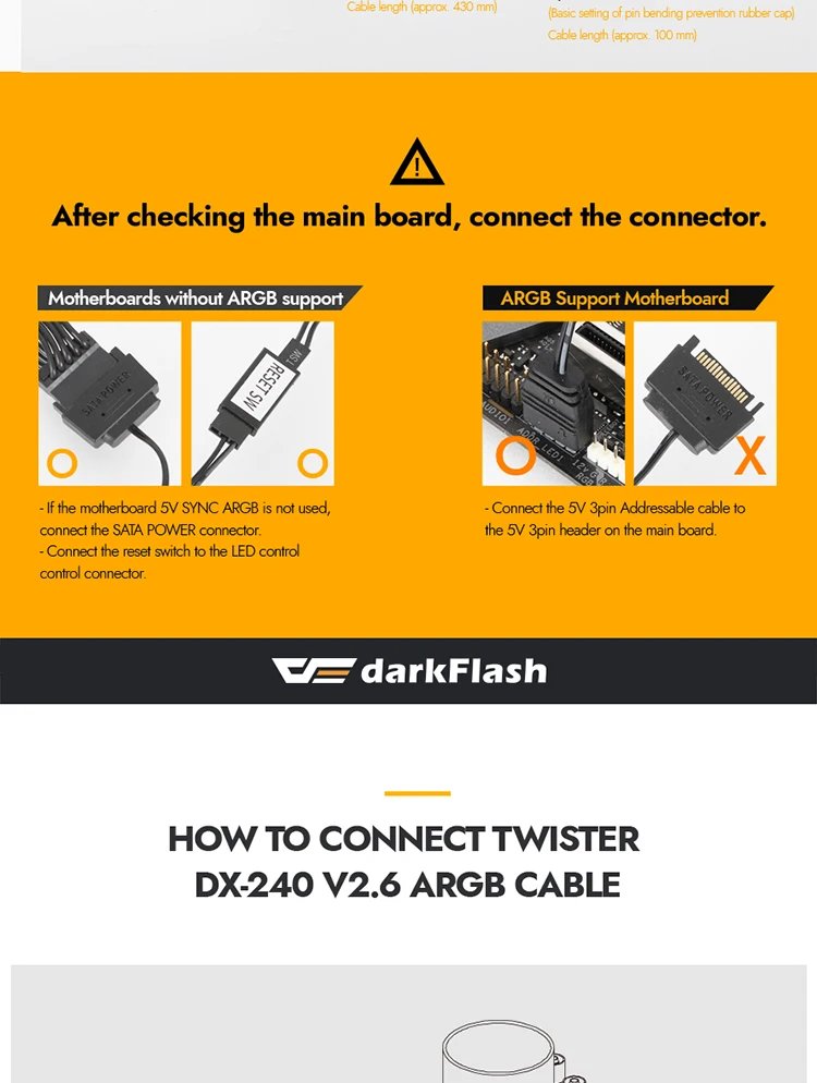 Darkflash 120mm Infinity Liquid CPU Cooler Space 4 Pin Pwm 3 Pin 5V Sync for Intel and Amd