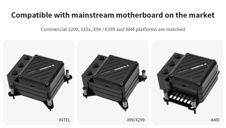 Barrow CPU Cooler LTPRK-04I M/LTPRKA-04 M Pump Reservoir Liquid Block All-in-one for LGA115X 1200 1700 AM4 Water Cooled System