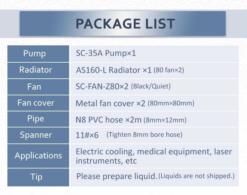 Syscooling PC Cooler System Water Cooling Radiator Pump Kit Medical and industrial equipment cooling