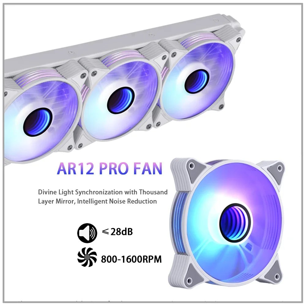 Pc Water Cooling Heatsink ARGB 120mm Fan Lga 2011 V3 Cooler IWONGOU Water Cooler X99 Branco for Intel 1700/1200/1155/AM4 AMD