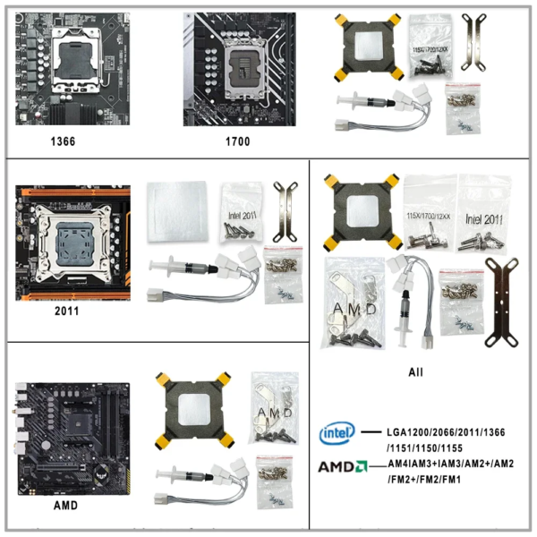 Pc Water Cooling Heatsink ARGB 120mm Fan Lga 2011 V3 Cooler IWONGOU Water Cooler X99 Branco for Intel 1700/1200/1155/AM4 AMD - Image 6