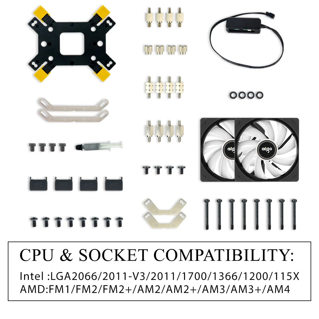 Aigo ACSE Water Cooling CPU Cooler 120 240 mm RGB Fan Liquid Heatsink Integrated Radiator LGA 2066/2011/1151/1155/AM3+/AM4 AMD