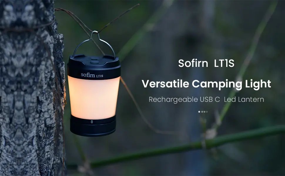 Sofirn LT1S USB C 21700 Rechargeable Camping Light Powerful Torch Portable Emergency Lantern 2700K-6500K with Reverse Charging