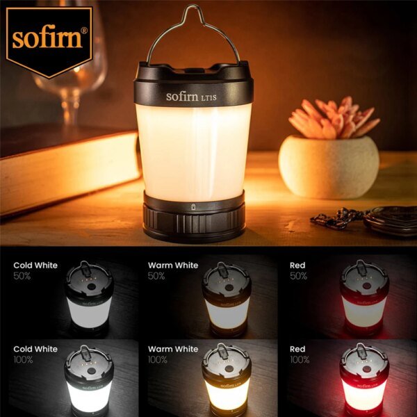 Sofirn LT1S USB C 21700 Rechargeable Camping Light Powerful Torch Portable Emergency Lantern 2700K-6500K with Reverse Charging - Image 4