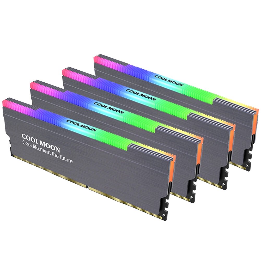 CR-D134S ARGB RAM Heatsink Heat Spreader Cooler Memory Cooling Vest for Desktop Computer PC Memory