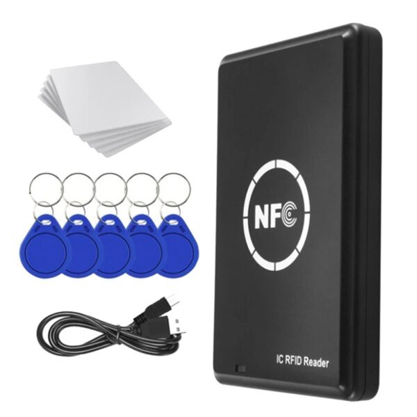 RFID NFC Copier Duplicator 13.56Khz Key Fob NFC Smart Card Reader Writer 13.56Mhz Encrypted Programmer USB UID T5577 Accessories - Image 4