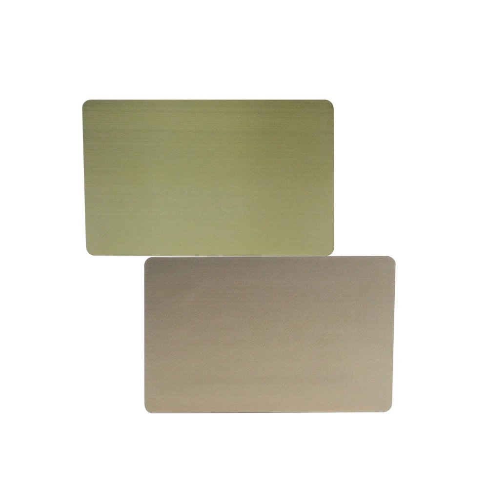 5PCS Metal NFC Card Ntag215/216 Chip,Contact SLE4442 chip,Smart Business Social Digital Card,13.56MHZ