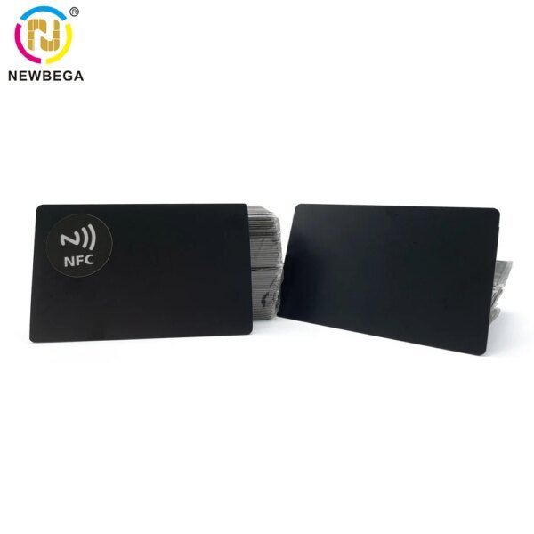 5PCS Metal NFC Card Ntag215/216 Chip,Contact SLE4442 chip,Smart Business Social Digital Card,13.56MHZ - Image 2