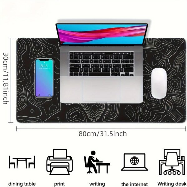 Mouse pad large keyboard mouse desk pad non-slip rubber gaming mouse pad laptop mouse carpet - Image 5