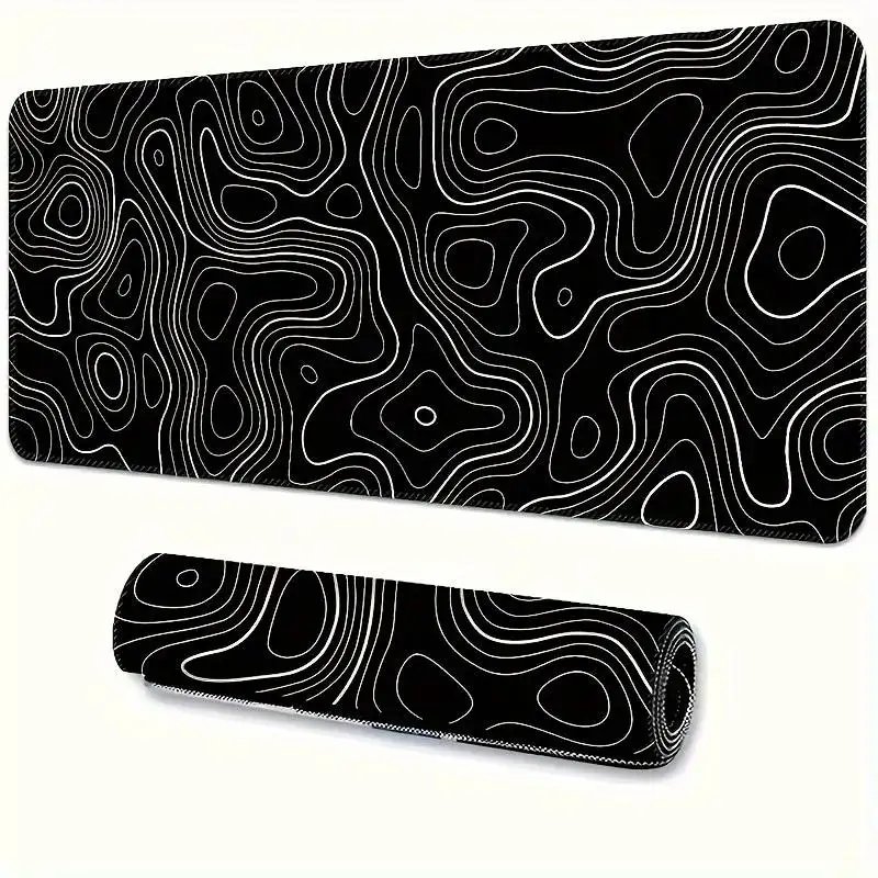 Black line table mat