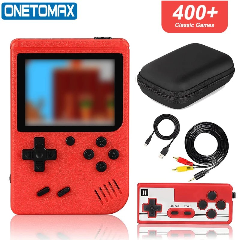 Retro Handheld Game Console Portable Video Game Player with Storage Case 400 Games 3.0 Inch LCD Screen Kids Gift 8-Bit AV Output