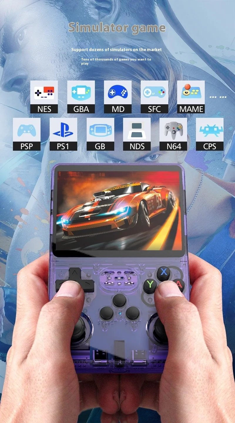 R36S Retro Handheld Video Game Console Linux System 3.5 Inch IPS Screen portable GBA game PS1 open-source handheld game console