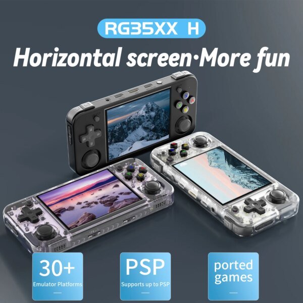 ANBERNIC RG35XX H Handheld Game Console 3.5''IPS Screen HDMI Output Linux System RG35XXH Retro Video Simulator Console Kids Gift - Image 2