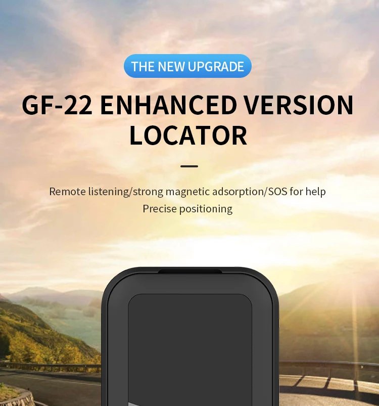 GF-22 Car Tracker Device Strong Magnetic Automatic Alarm Motorcycle Car Mini GPS Trackers Voice Control Anti-Lost Device Locator