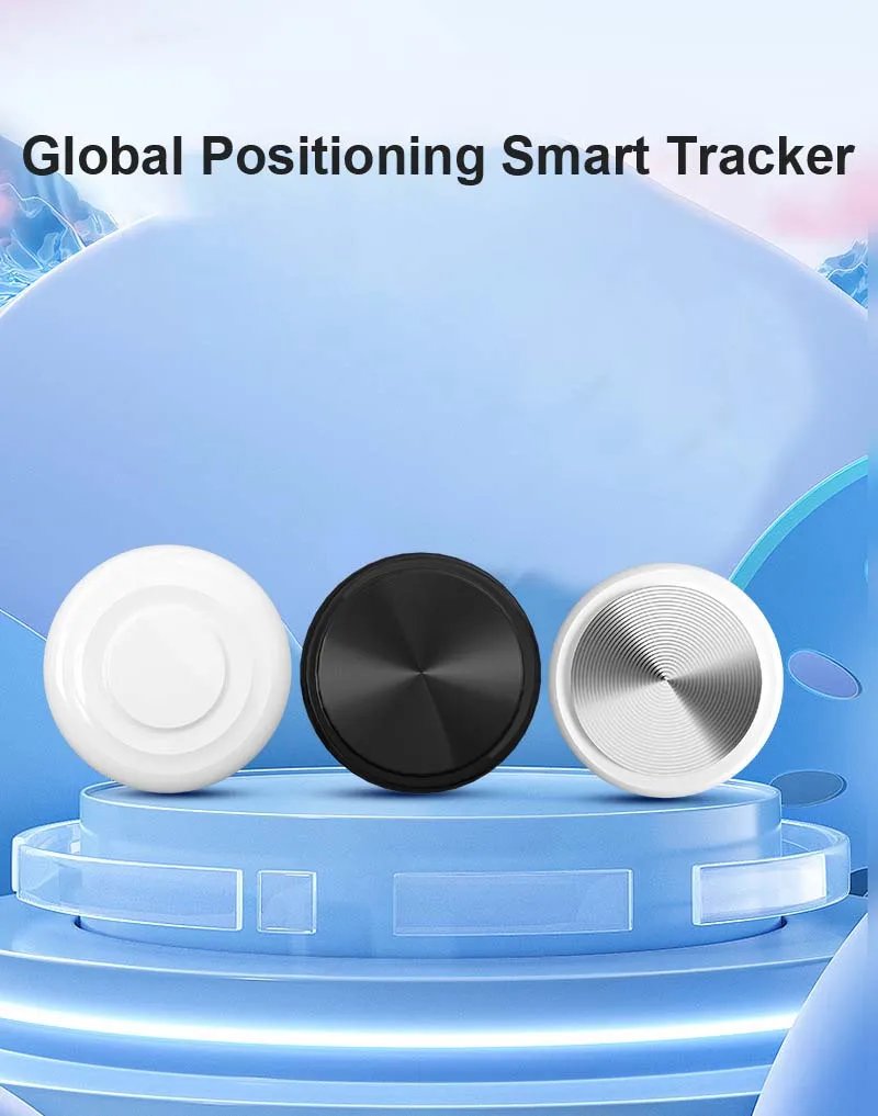 Smart Mini Android ISO Dog Pet Finder Air Tag Chip Auto Positioning Locator Anti-loss GPS Tracker for Dog Pet Car Elderly Kids