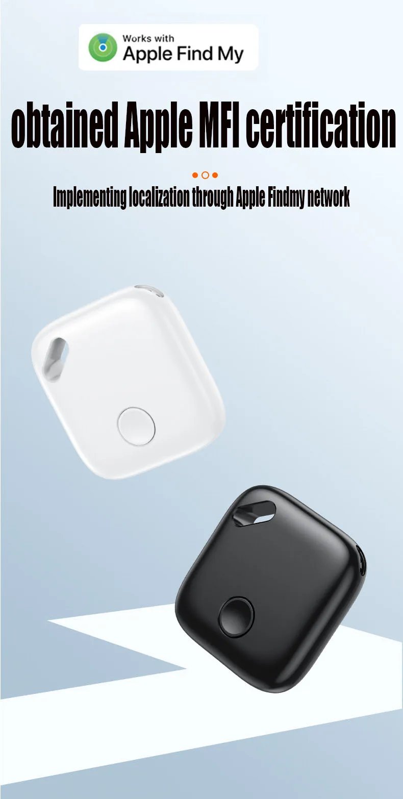 Smart GPS Tracker Work with Apple Find My APP ITag Anti Lost Reminder Device MFI Rated Locator Car Key Pet Kids Finder Pk Airtag