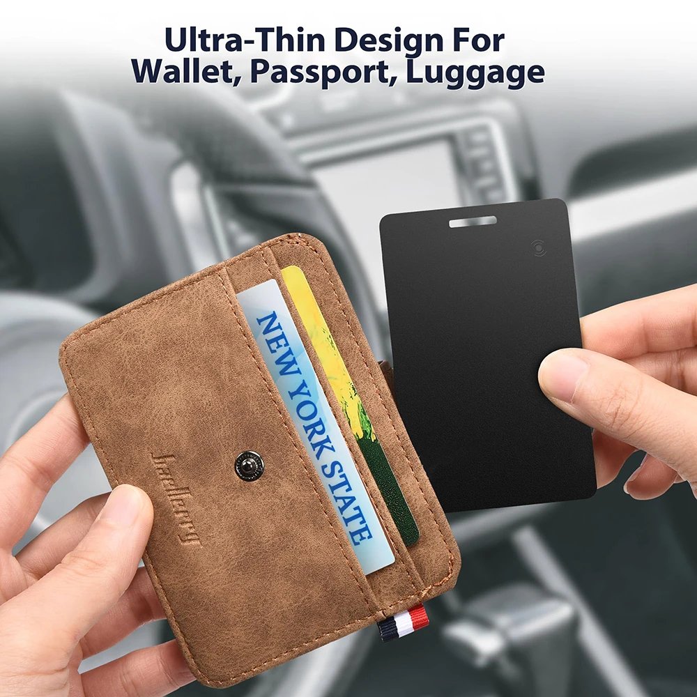 Smart Ultra-thin Wireless Charging Wallet Tracking Card GPS locator Smart Tag iPhone Device Find My Key Finder Bluetooth Tracker