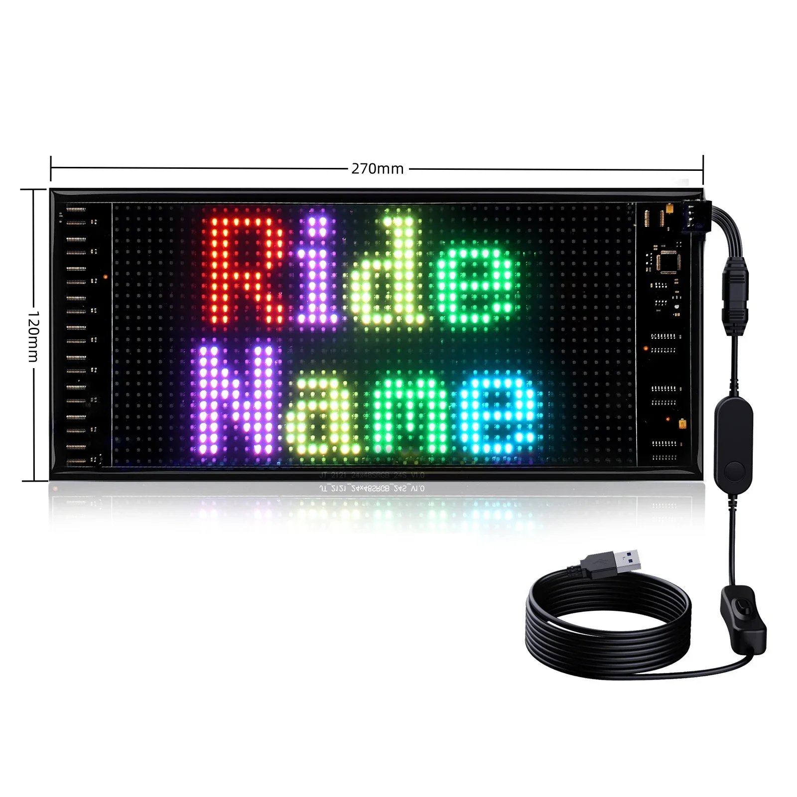 5V USB Car Programm Smart Bluetooth APP Control DIY Graffiti LED Sign for Store Hotel Bar Super Bright Flexible LED Matrix Panel