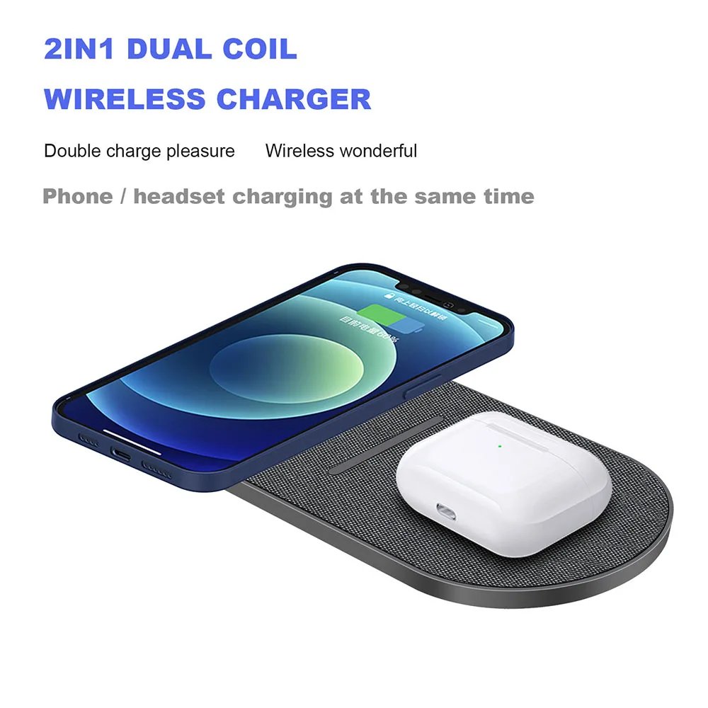 40W Wireless Charger for iPhone 15 14 13 12 11 Pro XS AirPods Pro Dual 20W 2 in 1 Fast Charging Dock Station For Samsung S23 S24