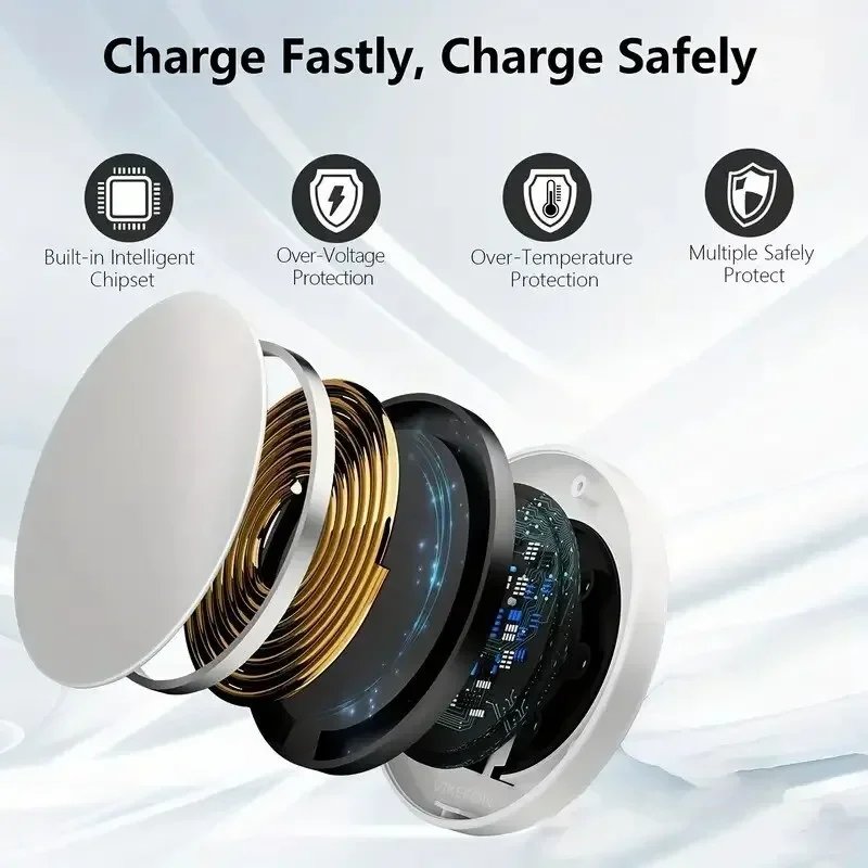 3 In 1 Magnetic Wireless Charger Stand for iPhone 15 14 13 12 Pro Max Apple Watch 1-8 AirPods Macsafe Fast Charging Station Dock