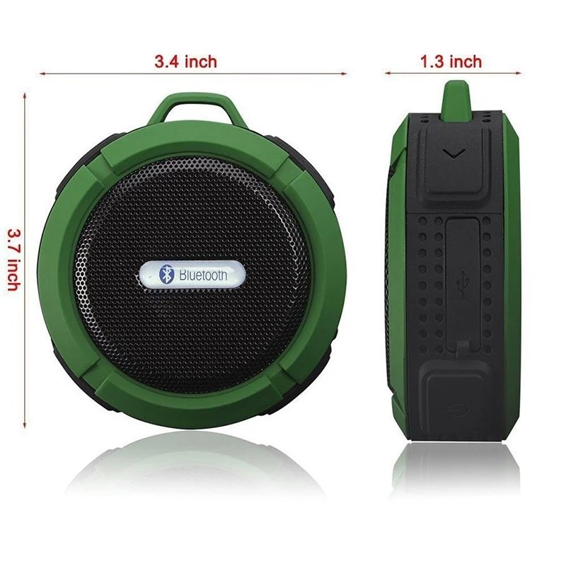 C6 Waterproof Bluetooth Speaker Outdoor Sports Mini Subwoofer Portable Sound Box Loudspeaker For Shower Car Smart Phone MIC TF