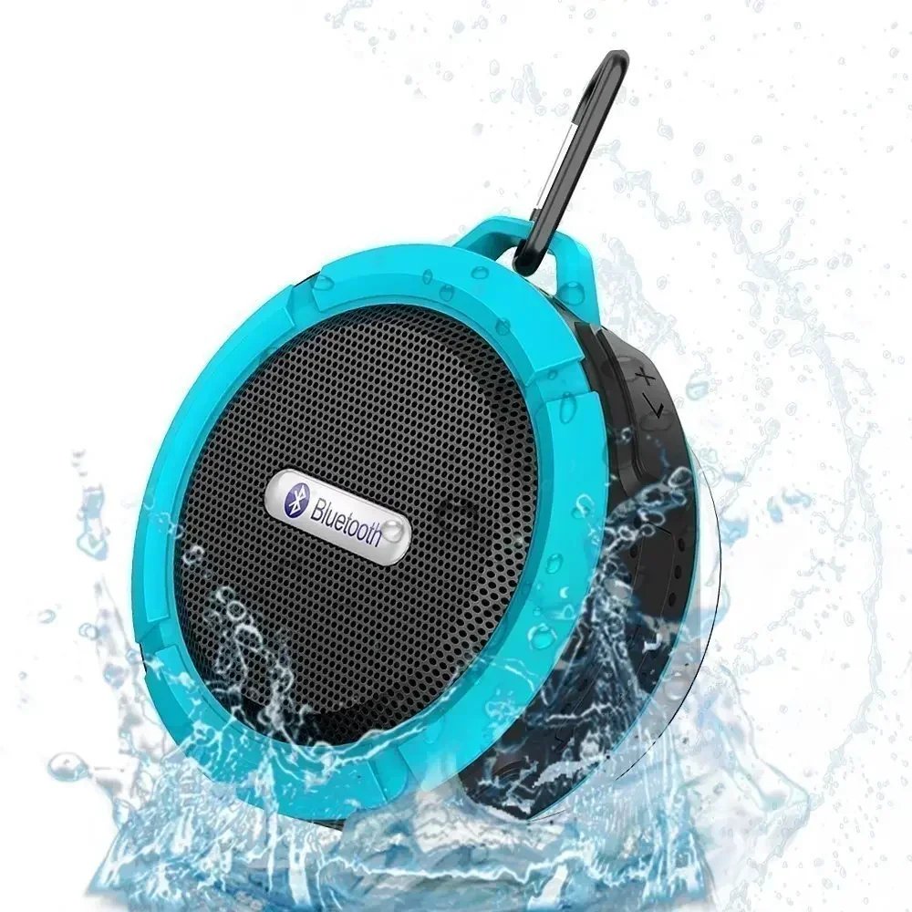 Wireless Portable Mini Shower Travel Speaker Outdoor Waterproof Bluetooth Speaker with Subwoofer for Sports Pool Beach Hiking