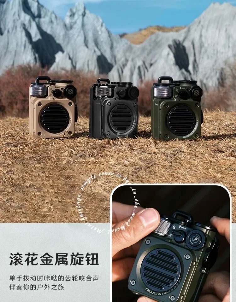 Mao King Muzen Wild Mini Speaker Mw-Pvx Wireless Bluetooth Outdoor Camping Portable Speaker Bluetooth Waterproof Sound Subwoofer