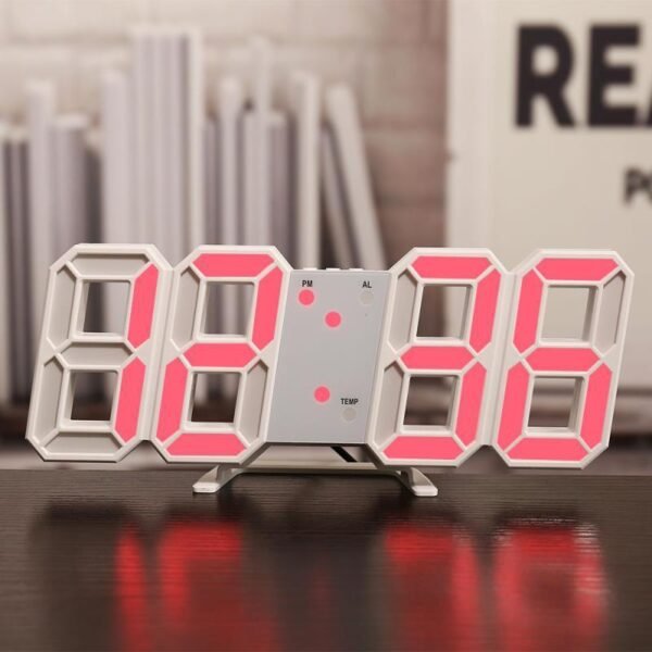 Three-dimensional Wall Clock, Silent Digital Alarm Clock, Three-dimensional Wall Clock For Living Room - Image 8