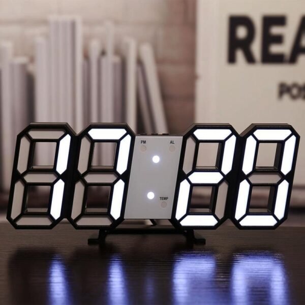 Three-dimensional Wall Clock, Silent Digital Alarm Clock, Three-dimensional Wall Clock For Living Room - Image 10