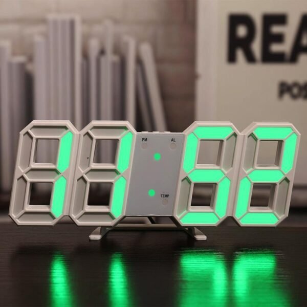 Three-dimensional Wall Clock, Silent Digital Alarm Clock, Three-dimensional Wall Clock For Living Room - Image 2