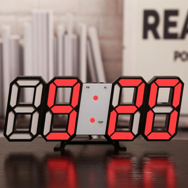 Three-dimensional Wall Clock, Silent Digital Alarm Clock, Three-dimensional Wall Clock For Living Room - Image 9