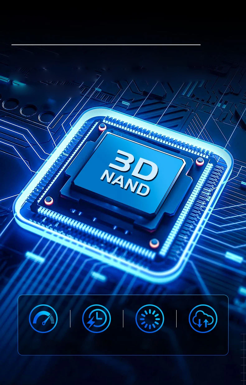 M.2 SATA III SSD SLC TLC Up to 500MB/s NGFF Internal Solid State Drive 1TB/2TB for Desktop/Mini Pcs