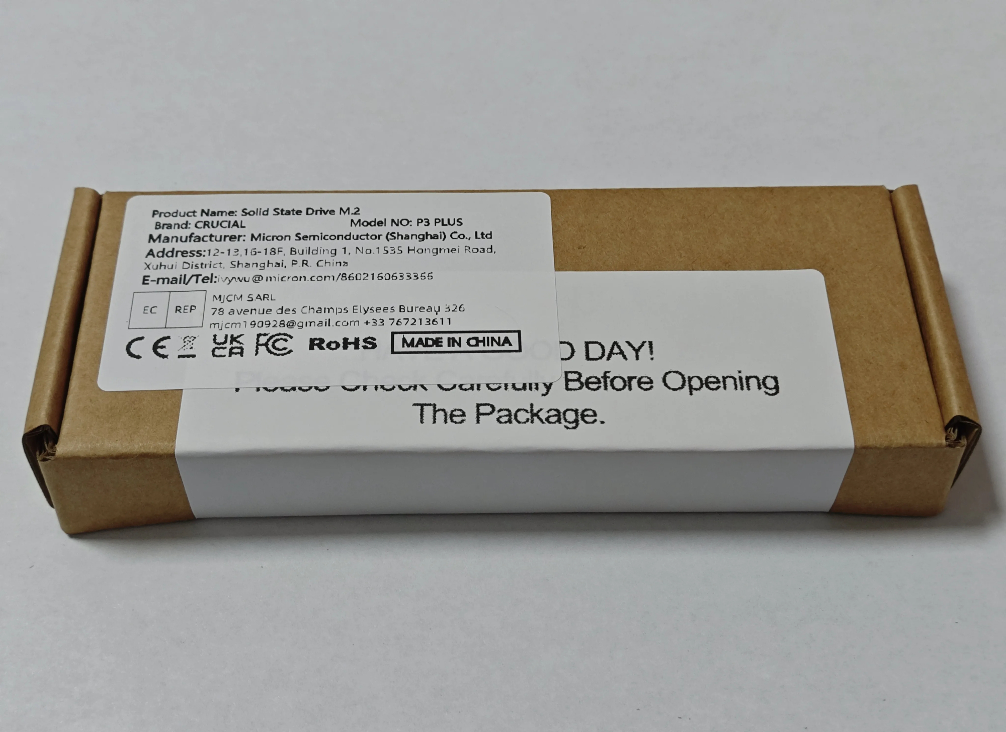 Crucial P3 Plus 1TB PCIe Gen4x4 3D NAND NVMe M.2 SSD 500GB 1TB 2TB, up to 5000MB/s（OEM package）