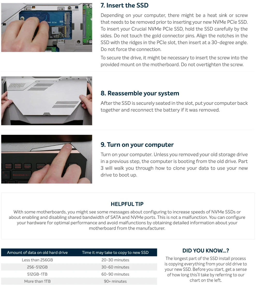 Crucial P3 Plus 1TB PCIe Gen4x4 3D NAND NVMe M.2 SSD 500GB 1TB 2TB, up to 5000MB/s（OEM package）