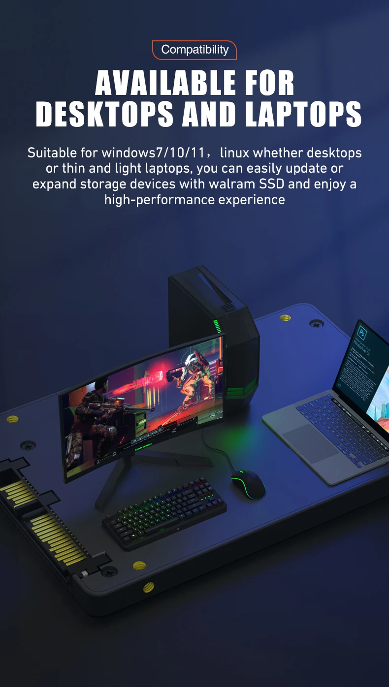 WALRAM Hard Disk Drive Sata3 SSD120GB 240GB 256GB 480GB 512GB 1TB Internal Solid State Drive Ssd For Desktop PC Laptop WALRAM Hard Disk Drive Sata3 SSD120GB 240GB 256GB 480GB 512GB 1TB Internal Solid State Drive Ssd For Desktop PC Laptop