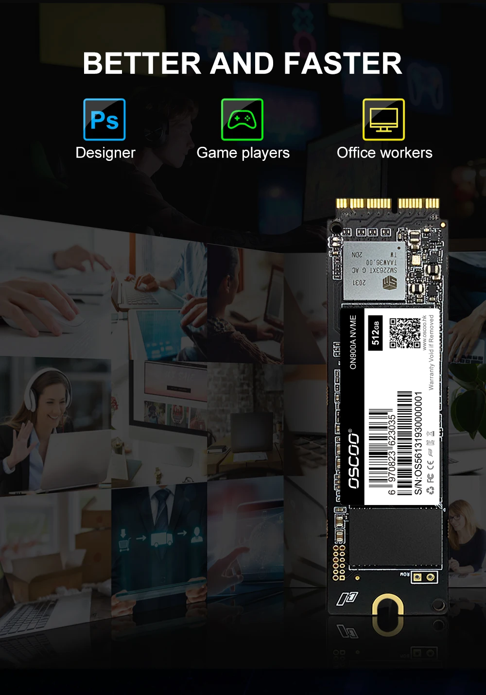 512GB 2TB SSD For 2013 2015 2017 Macbook Air A1465 A1466 Macbook Pro A1502 A1398 1TB iMac A1419 A1418 Internal Solid State Disk