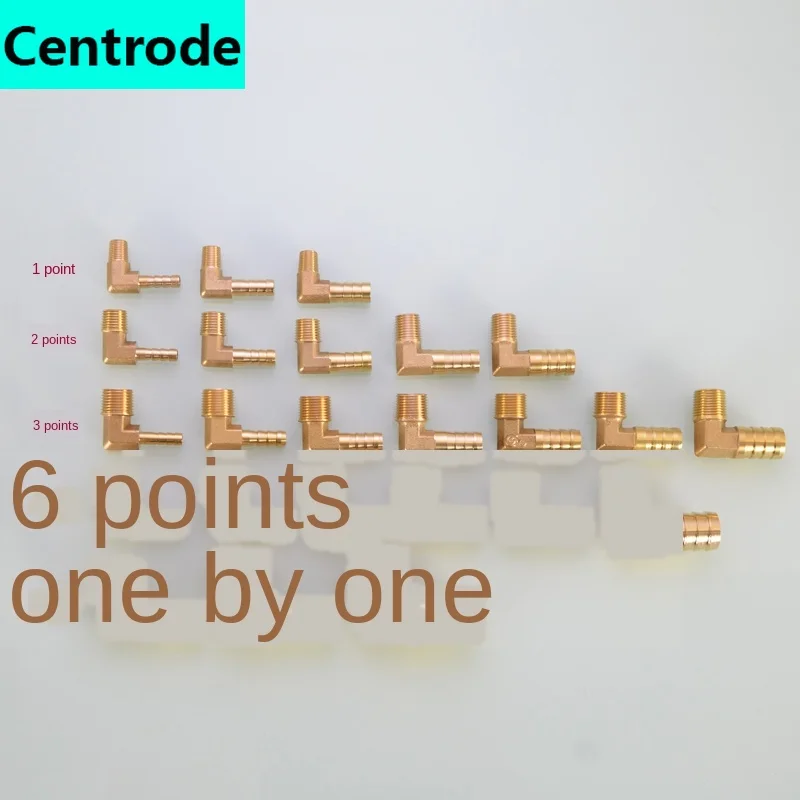 Pagoda elbow outer teeth 90 degrees right angle Pagoda head soft leather tube Green head 1/8IN 1/4IN 3/8IN 3/4IN copper fittings