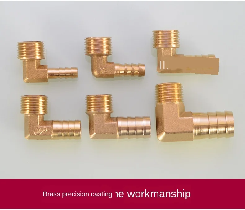 Pagoda elbow outer teeth 90 degrees right angle Pagoda head soft leather tube Green head 1/8IN 1/4IN 3/8IN 3/4IN copper fittings