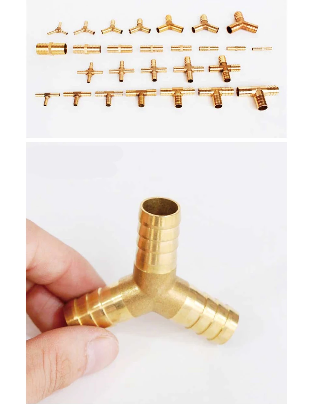 Brass Barb Pipe Fitting 2/3 /4way connector For 4mm 5mm 6mm 8mm 10mm 12mm 16mm 19mm hose copper Pagoda Water Tube Fittings Brass Barb Pipe Fitting 2/3 /4way connector For 4mm 5mm 6mm 8mm 10mm 12mm 16mm 19mm hose copper Pagoda Water Tube Fittings