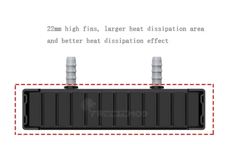 FREEZEMOD Case Water Cooling 420 280 Radiator Pagoda Mouth 22 Thick 14pcs Flat Tube For PC Medical Printing Laser