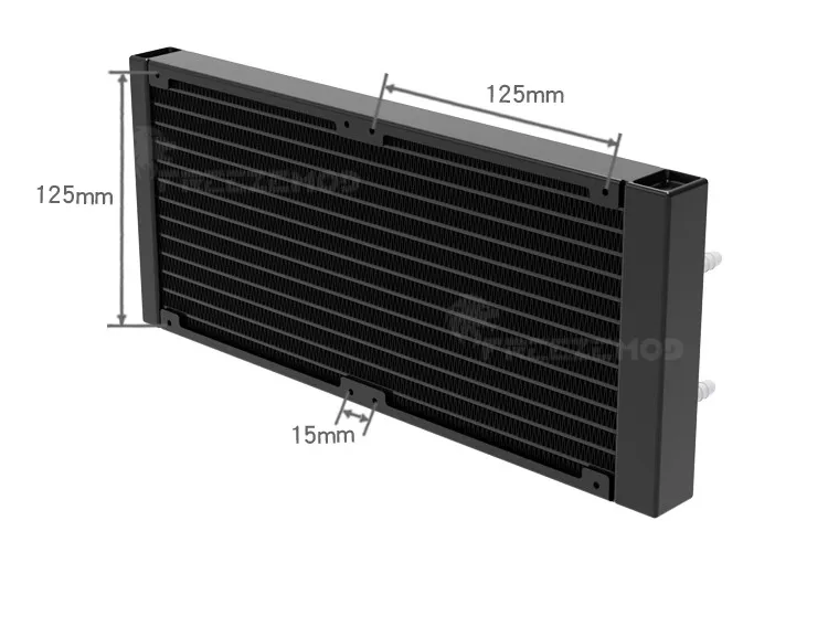 FREEZEMOD Case Water Cooling 420 280 Radiator Pagoda Mouth 22 Thick 14pcs Flat Tube For PC Medical Printing Laser