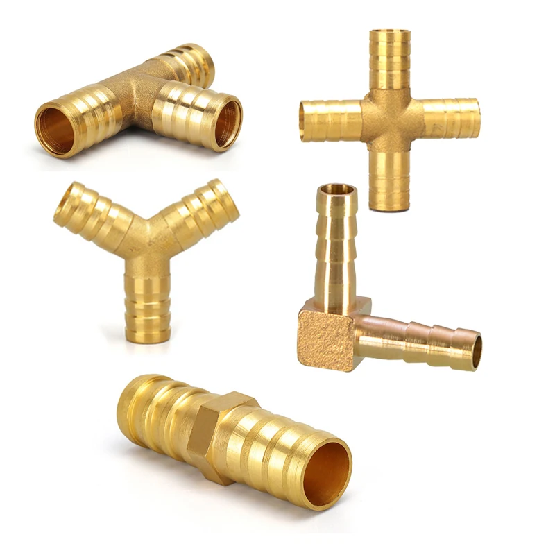 Fittings Connector Copper Pagoda Air Fuel Water Tube Brass Barb Pipe Fitting Barbed Joint Coupler Adapter For 6mm 8 10 12 Fittings Connector Copper Pagoda Air Fuel Water Tube Brass Barb Pipe Fitting Barbed Joint Coupler Adapter For 6mm 8 10 12