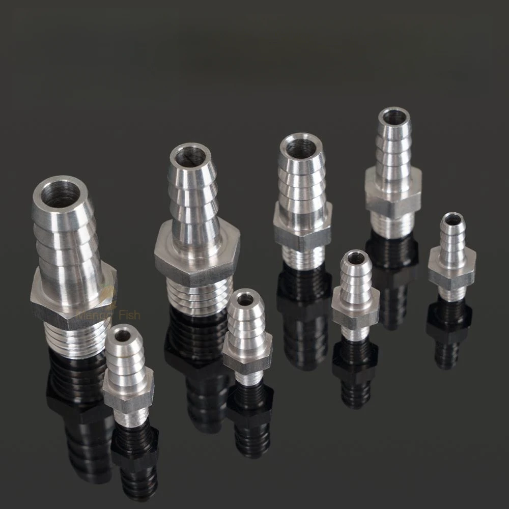 304 Stainless Steel Pagoda Connector 6/8/10/12mm Hose Barb Connector Hose Tail Thread 1/8 1/4 3/8BSP PC Male Brass Pipe Fittings 304 Stainless Steel Pagoda Connector 6/8/10/12mm Hose Barb Connector Hose Tail Thread 1/8 1/4 3/8BSP PC Male Brass Pipe Fittings