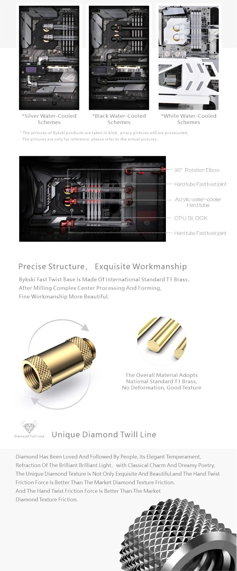 Bykski Extension Fitting Female to Male Compression Extender Adapter Connector B-EXJ-7.5/10/15/20/25/30/35/40/50mm Water Cooler Bykski Extension Fitting Female to Male Compression Extender Adapter Connector B-EXJ-7.5/10/15/20/25/30/35/40/50mm Water Cooler