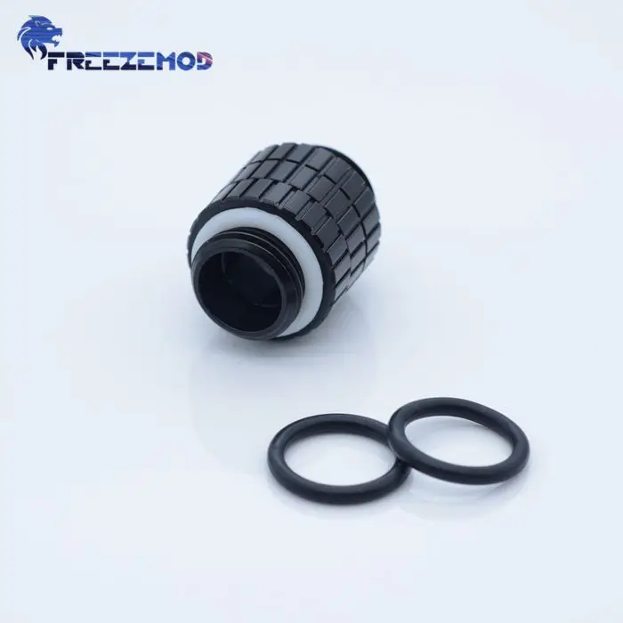 FREEZEMOD Male-Male 360 Degree Rotary G1/4 ''Thread Dual External Hexagonal Fixed Adapter Double Male Fitting BXZDS-C14 FREEZEMOD Male-Male 360 Degree Rotary G1/4 ''Thread Dual External Hexagonal Fixed Adapter Double Male Fitting BXZDS-C14