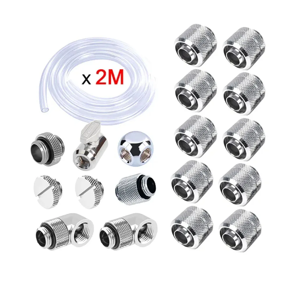 FREEZEMOD PC Water cooling hose fitting kit G1/4'' Soft Tube Accessories Quick twist For 9.5*12.7/10*13/10X16mm Hose