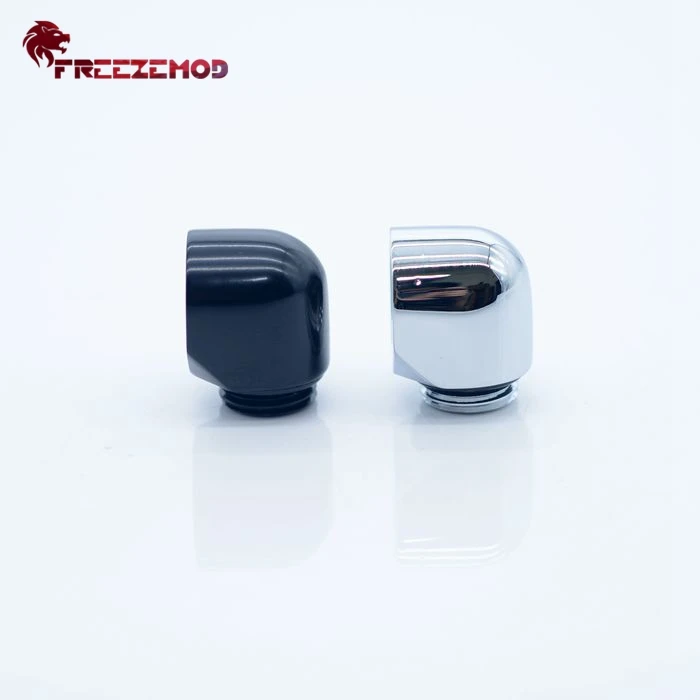 Freezemod copper double internal G1/4'' thread 90 degree Fitting Adapter water cooling Adaptors. NYWT-B90