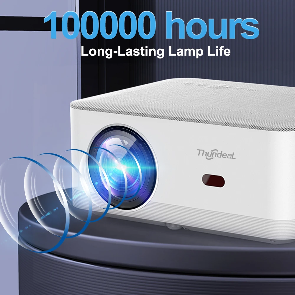 ThundeaL Portable Mini Projector TD92 Pro FHD 1080P Full HD Beam 4K Video WiFi Android Projector TD92Pro 3D Movie Home Theater
