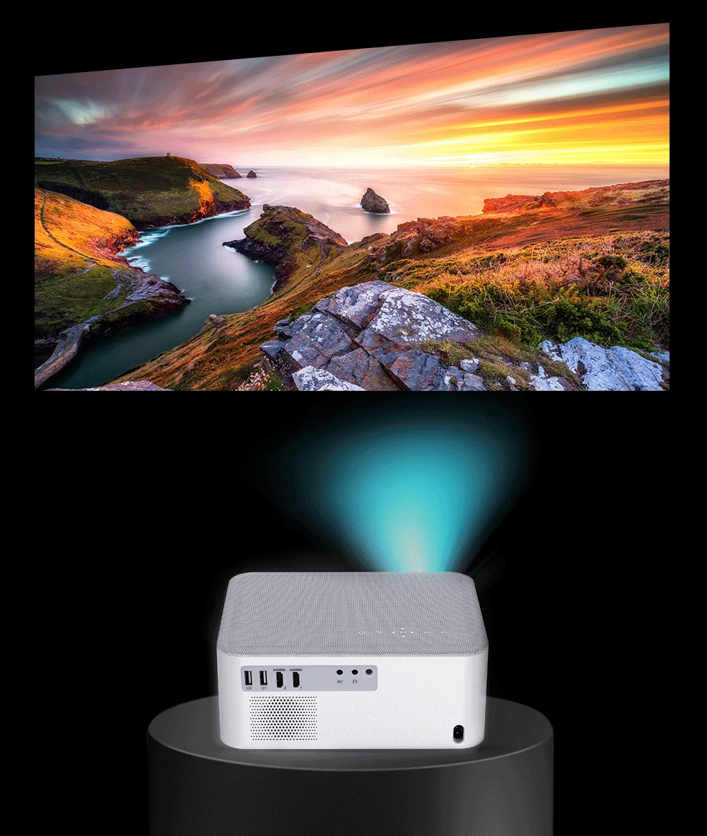 ThundeaL Portable Mini Projector TD92 Pro FHD 1080P Full HD Beam 4K Video WiFi Android Projector TD92Pro 3D Movie Home Theater