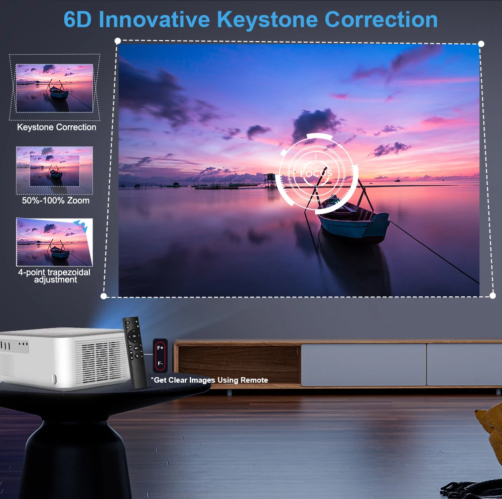 ThundeaL Portable Mini Projector TD92 Pro FHD 1080P Full HD Beam 4K Video WiFi Android Projector TD92Pro 3D Movie Home Theater